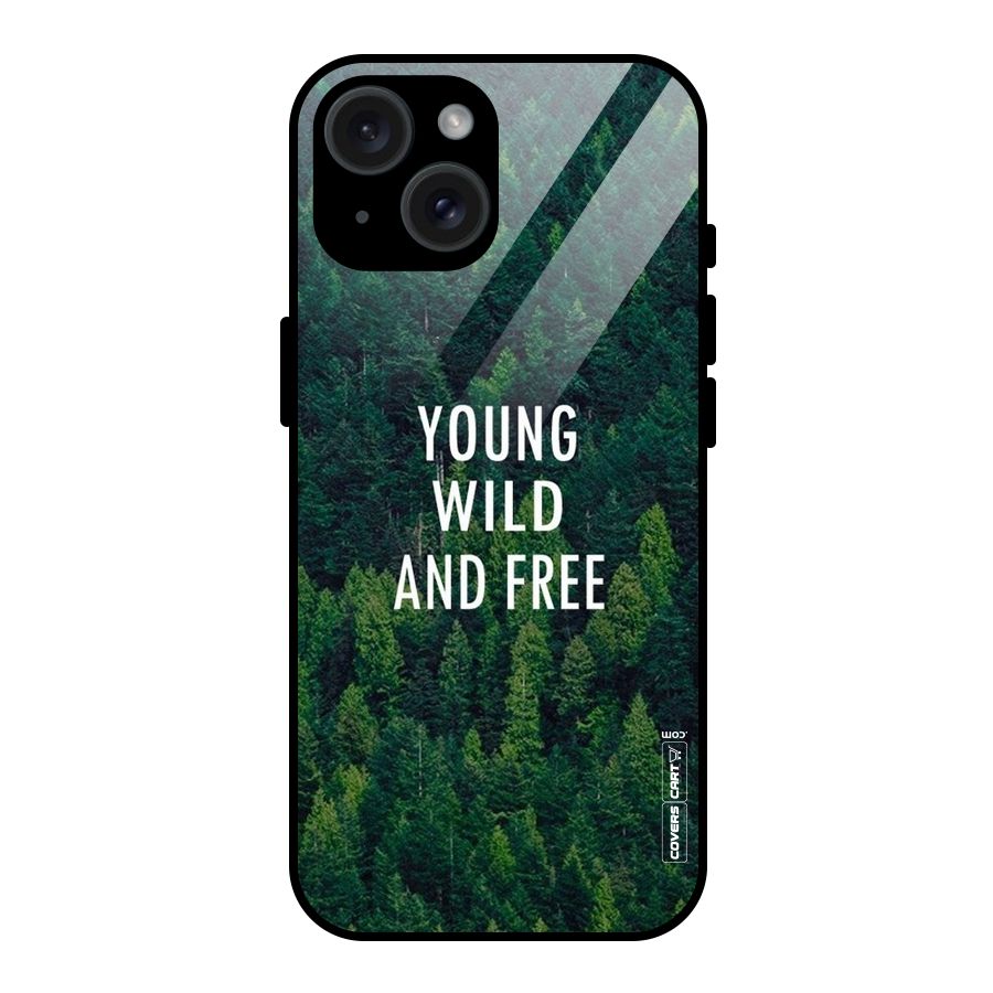 Forest Wanderlust Glass Back Case for iPhone 15