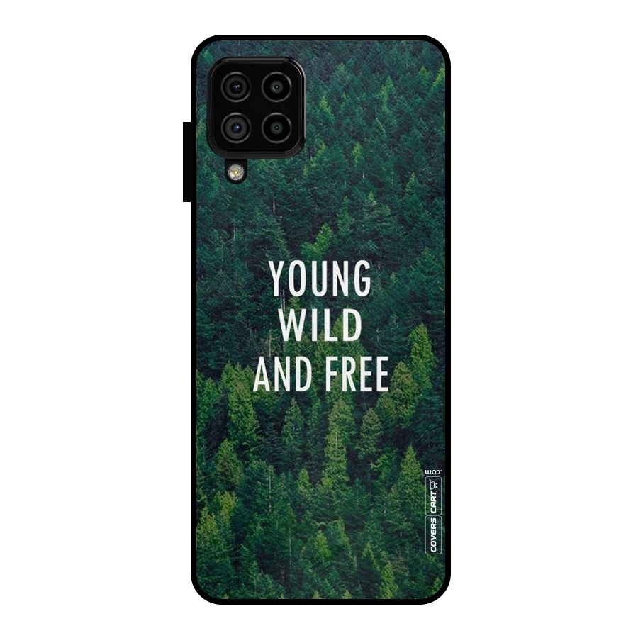 Forest Wanderlust Metal Back Case for Galaxy A22 4G