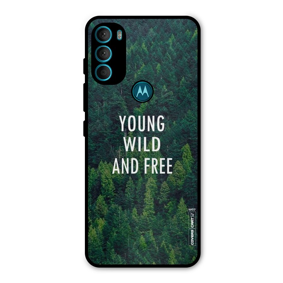 Forest Wanderlust Metal Back Case for Moto G71 5G