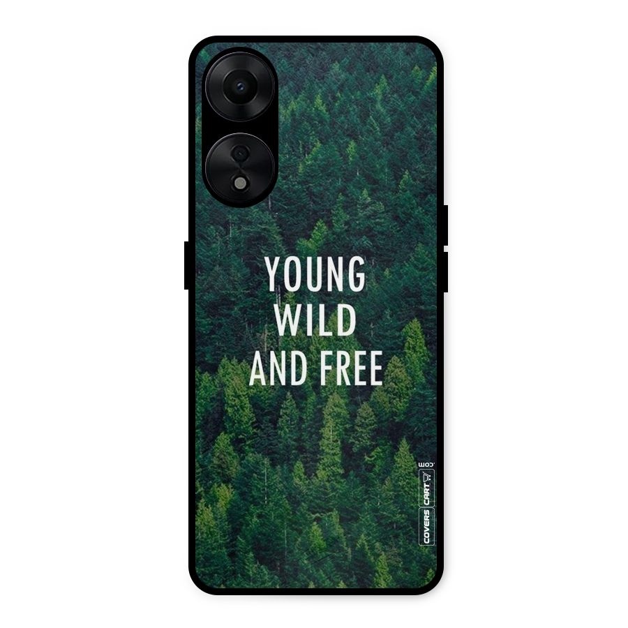 Forest Wanderlust Metal Back Case for Oppo A78 5G