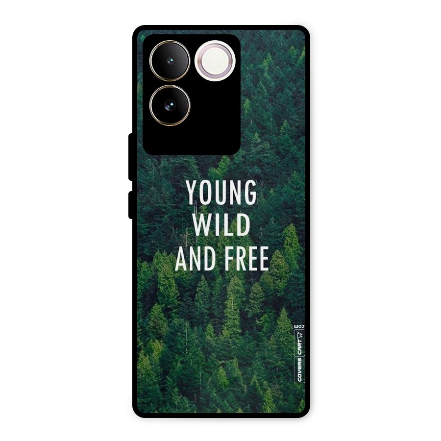 Forest Wanderlust Metal Back Case for Vivo T2 Pro