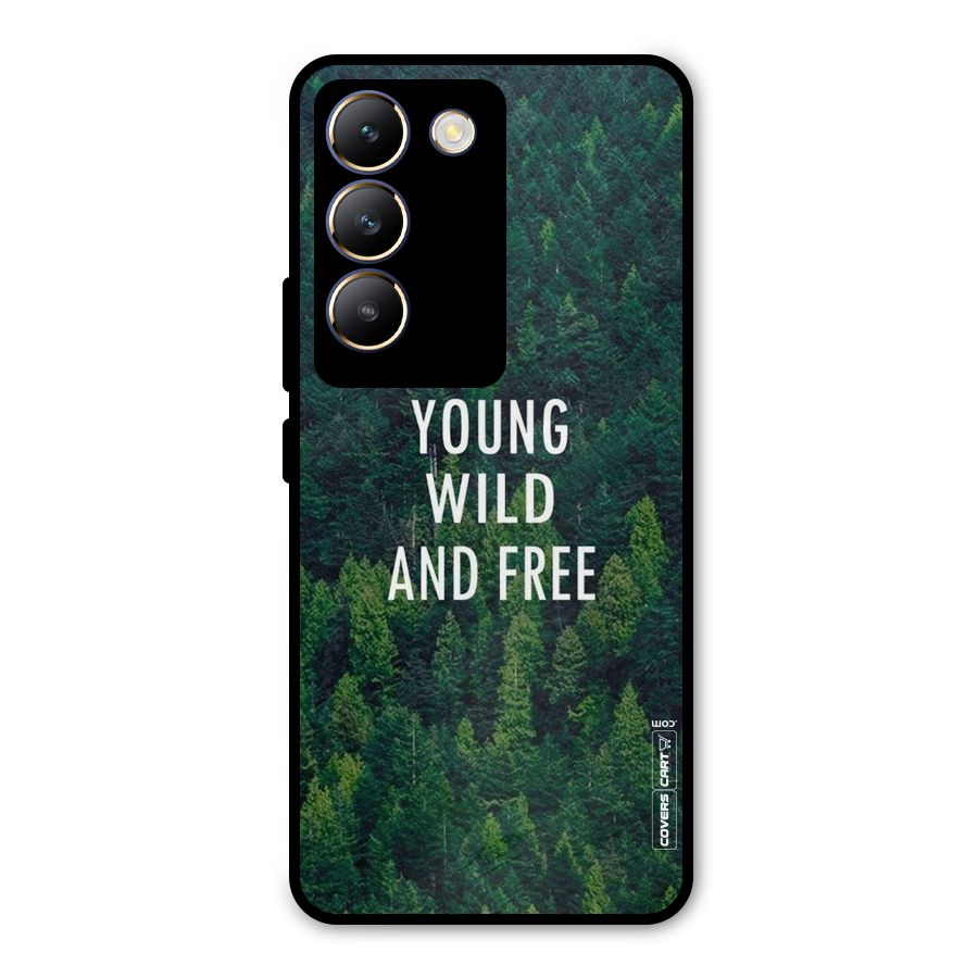 Forest Wanderlust Metal Back Case for Vivo T3 5G