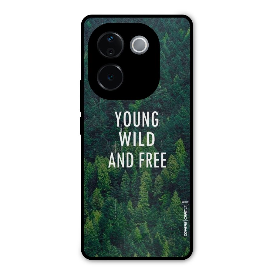Forest Wanderlust Metal Back Case for Vivo T3 Pro