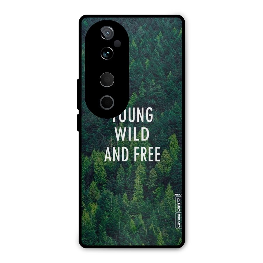 Forest Wanderlust Metal Back Case for Vivo T3 Ultra