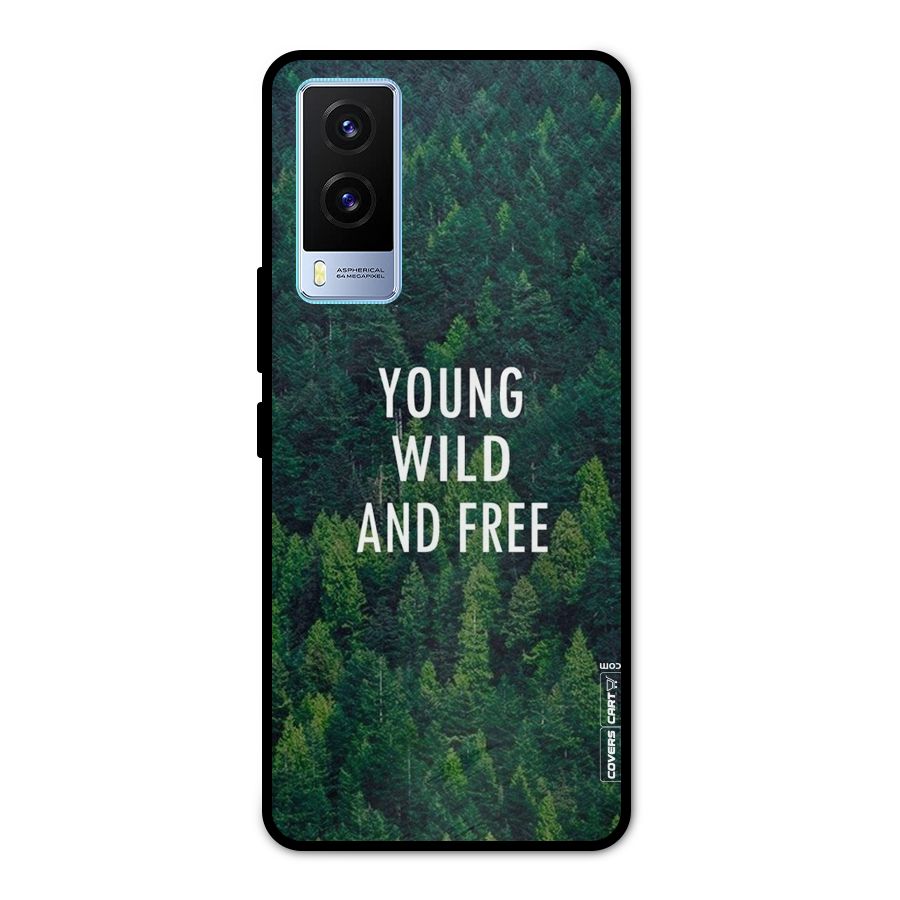Forest Wanderlust Metal Back Case for Vivo V21e 5G