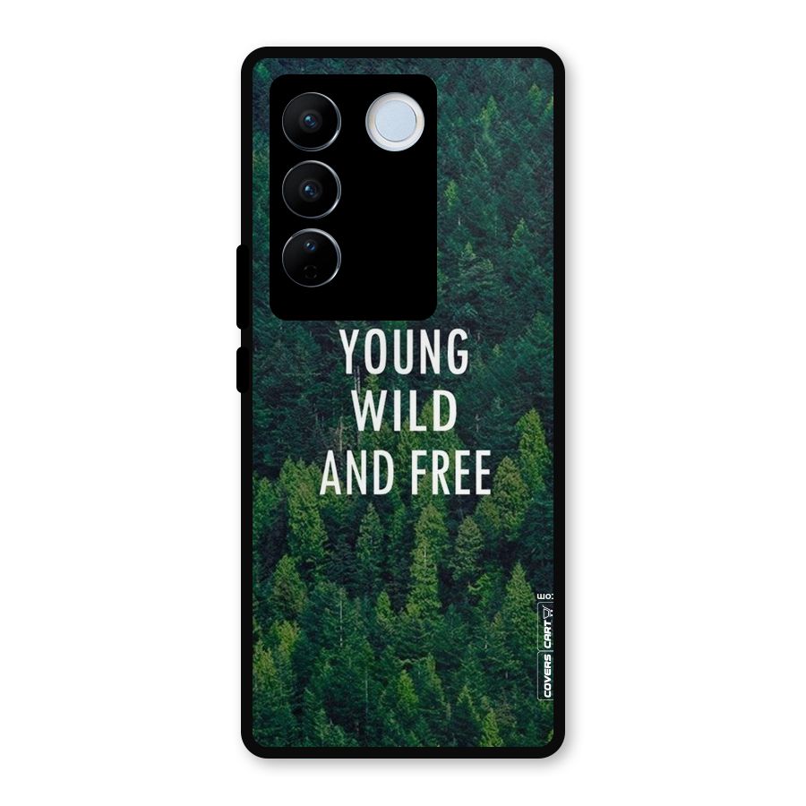 Forest Wanderlust Metal Back Case for Vivo V27 Pro