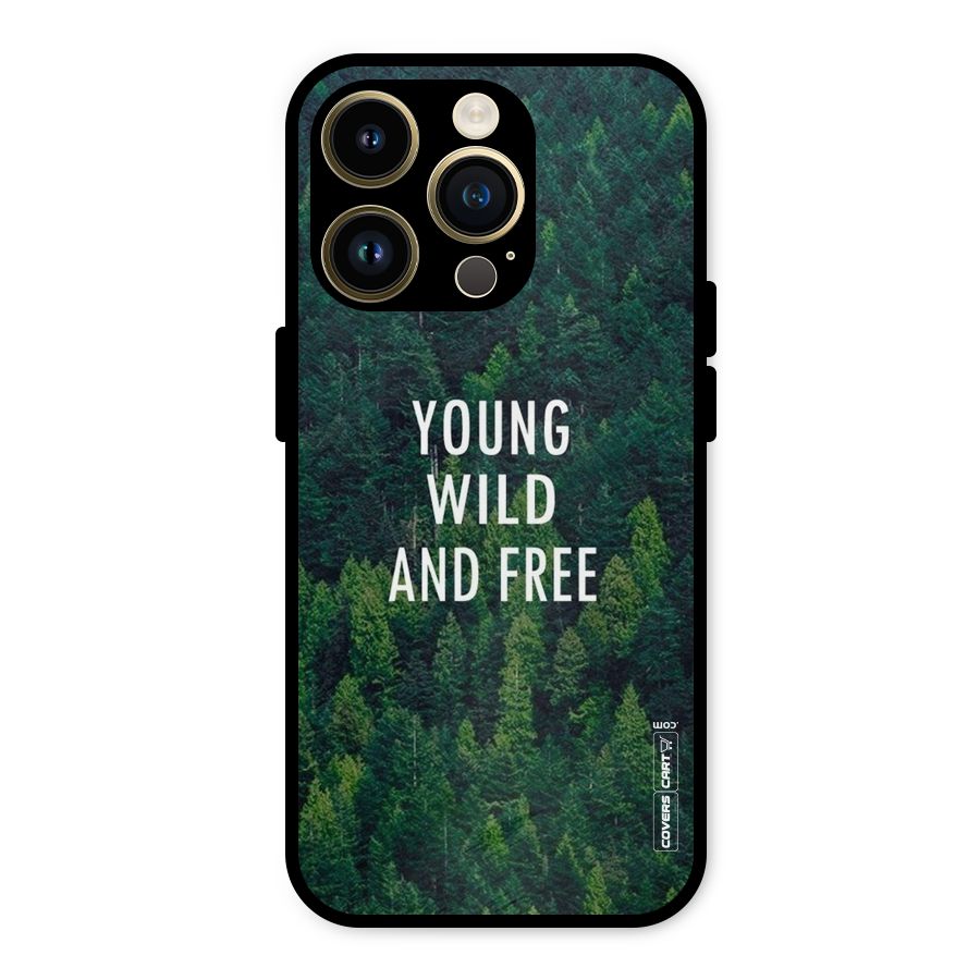 Forest Wanderlust Metal Back Case for iPhone 14 Pro
