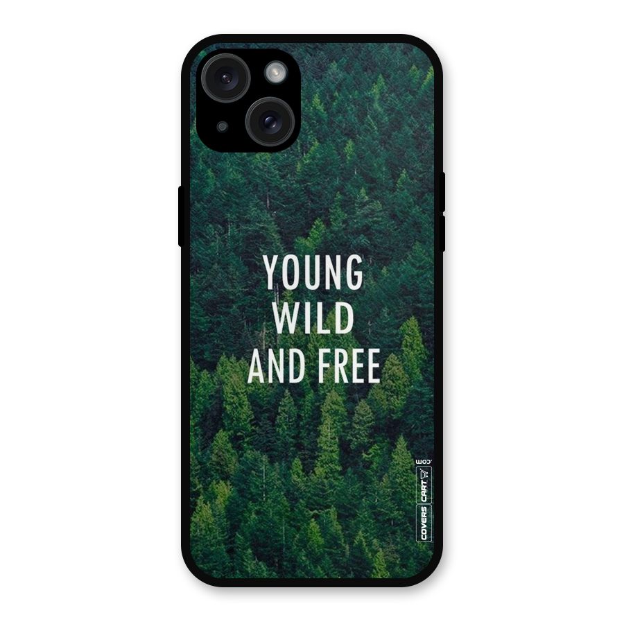 Forest Wanderlust Metal Back Case for iPhone 15 Plus