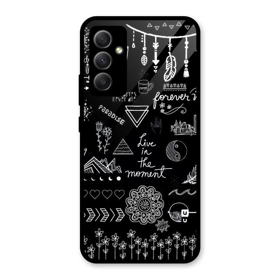 Forever Moment Glass Back Case for Galaxy A34