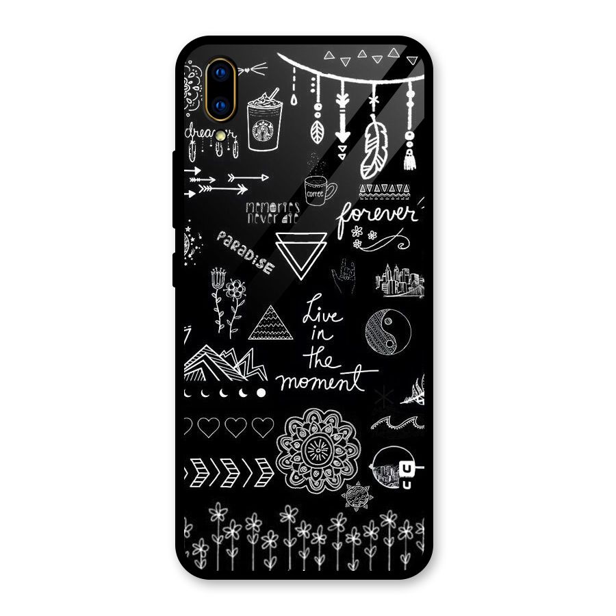 Forever Moment Glass Back Case for Vivo V11 Pro