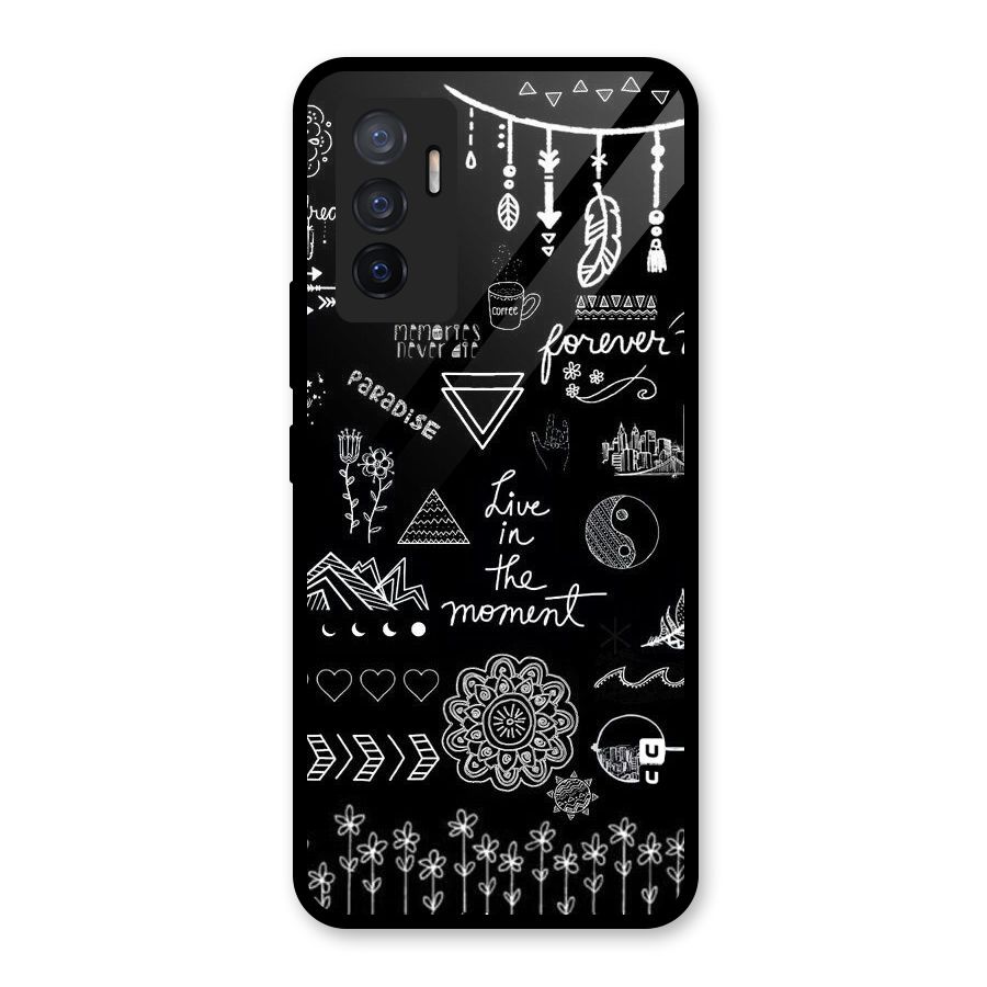 Forever Moment Glass Back Case for Vivo V23e