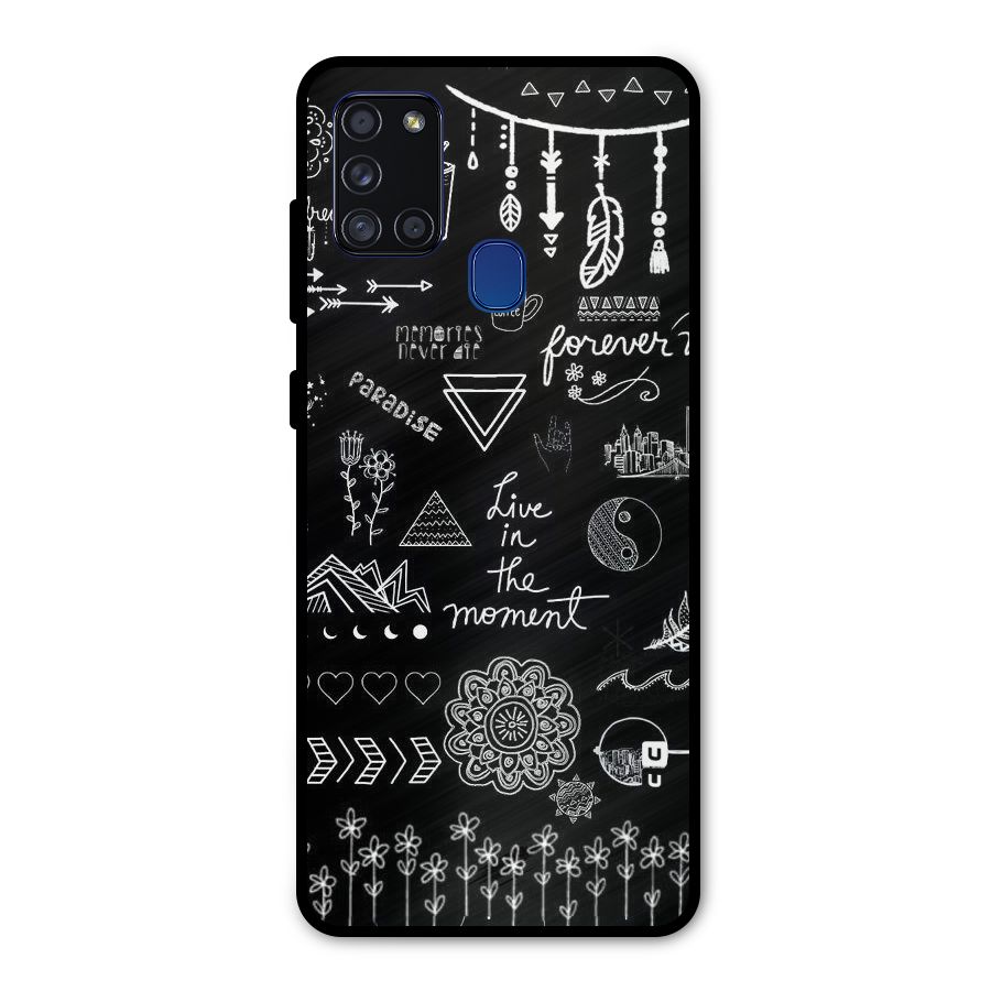 Forever Moment Metal Back Case for Galaxy A21s