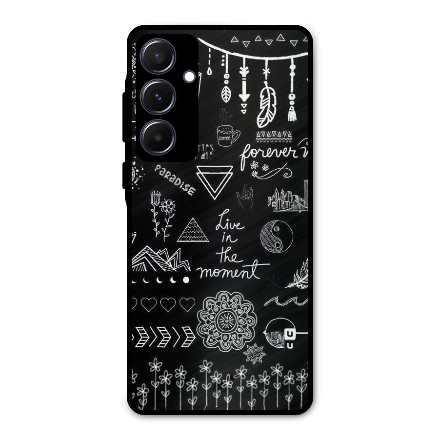 Forever Moment Metal Back Case for Galaxy A55