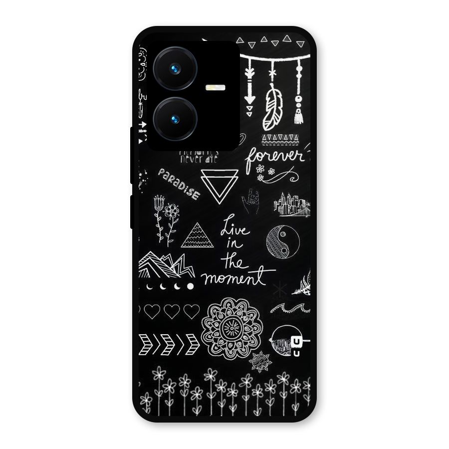Forever Moment Metal Back Case for Vivo Y22s