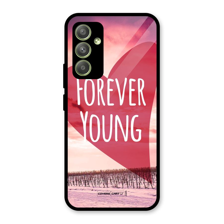 Forever Young Glass Back Case for Galaxy A54