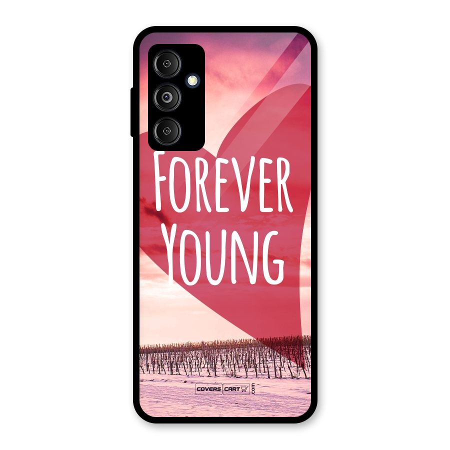 Forever Young Glass Back Case for Galaxy M14 5G
