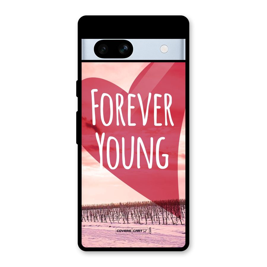 Forever Young Glass Back Case for Google Pixel 7a