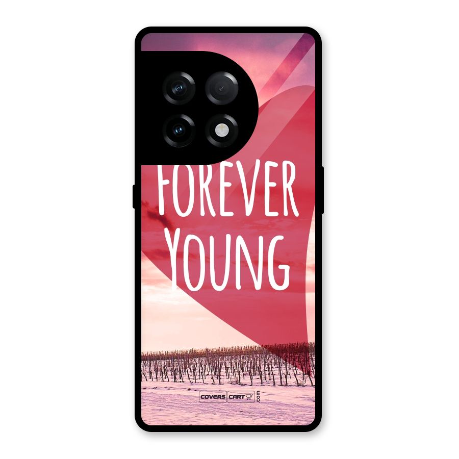 Forever Young Glass Back Case for OnePlus 11R