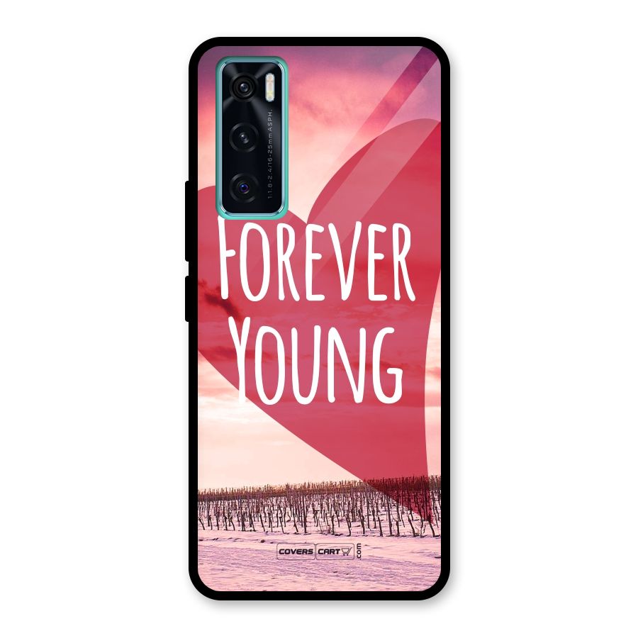 Forever Young Glass Back Case for Vivo V20 SE