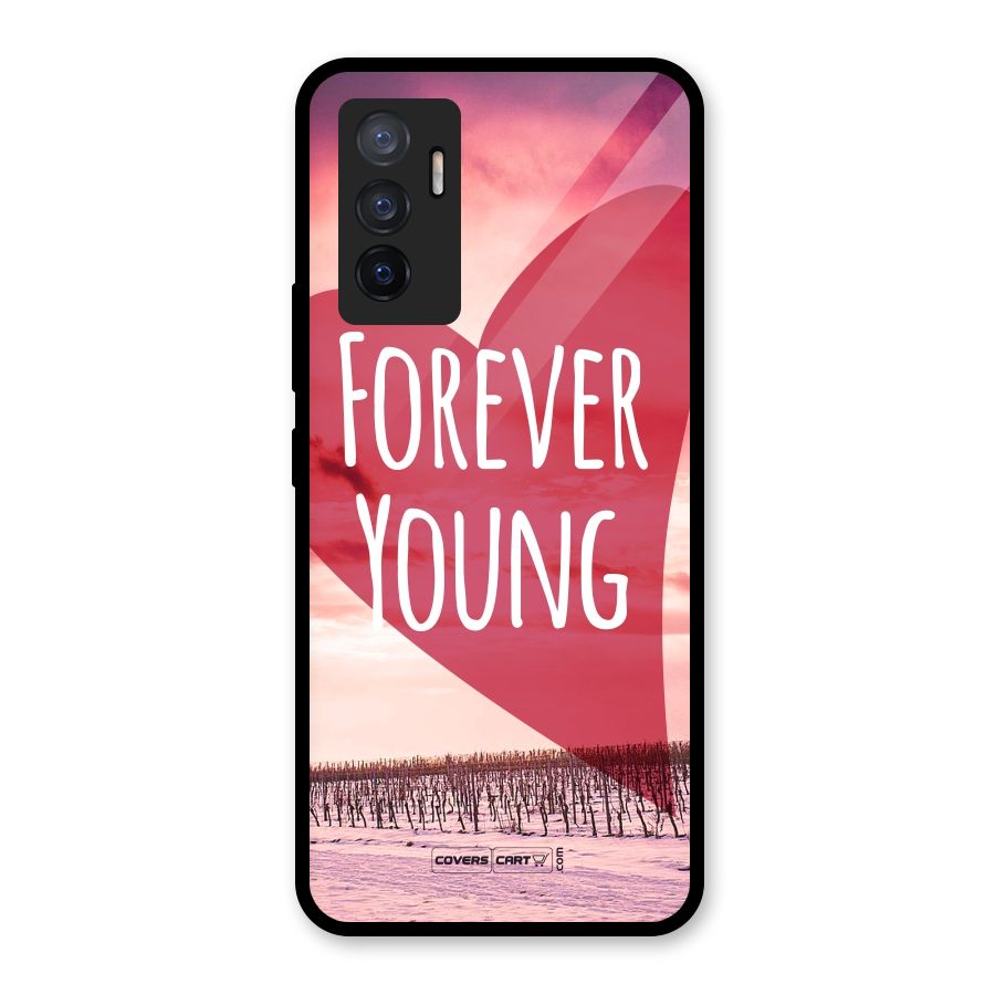 Forever Young Glass Back Case for Vivo V23e