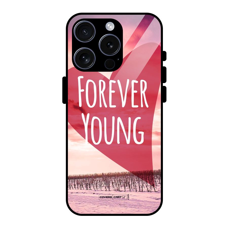 Forever Young Glass Back Case for iPhone 15 Pro