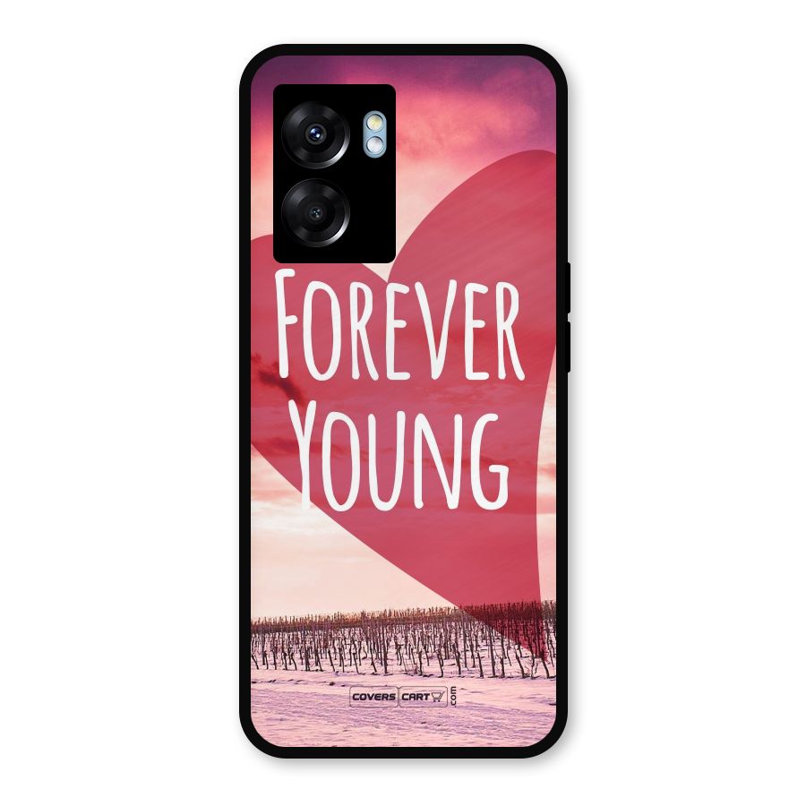 Forever Young Metal Back Case for Realme Narzo 50 5G