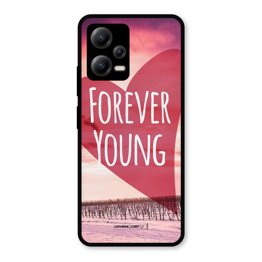 Forever Young Metal Back Case for Redmi Note 12 5G