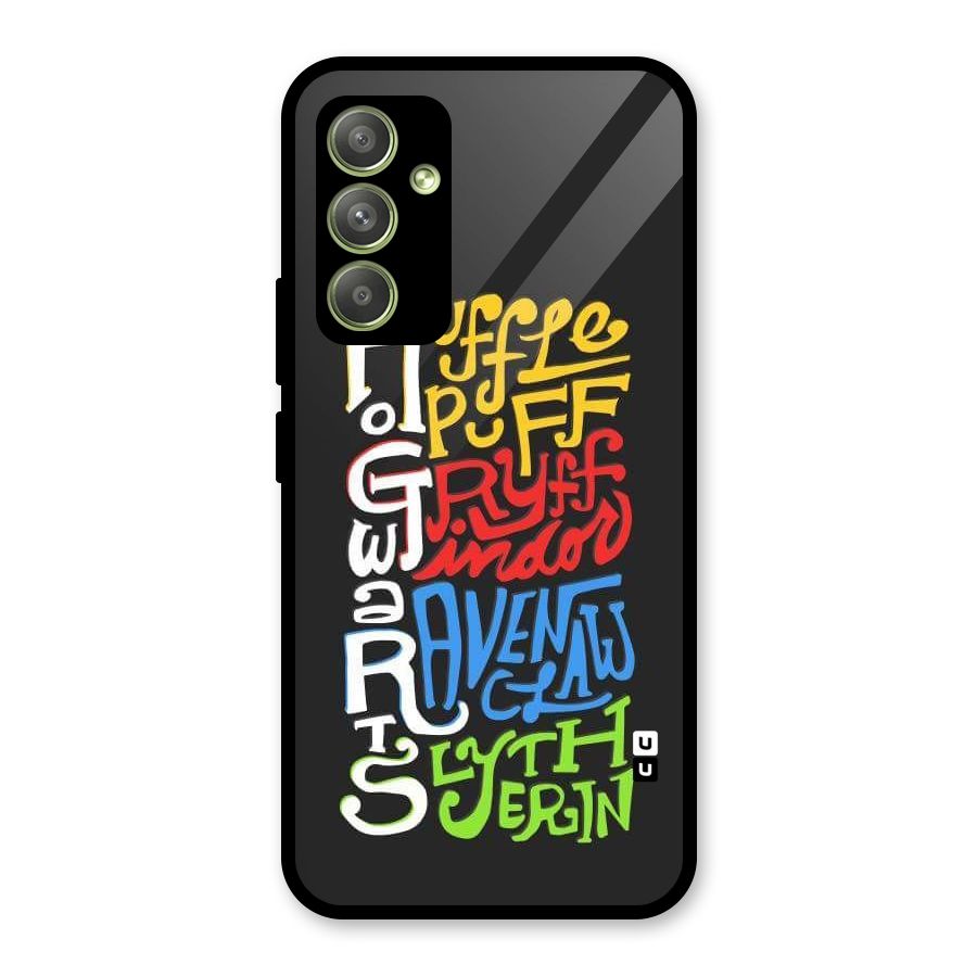 Four Colored Homes Glass Back Case for Galaxy A54