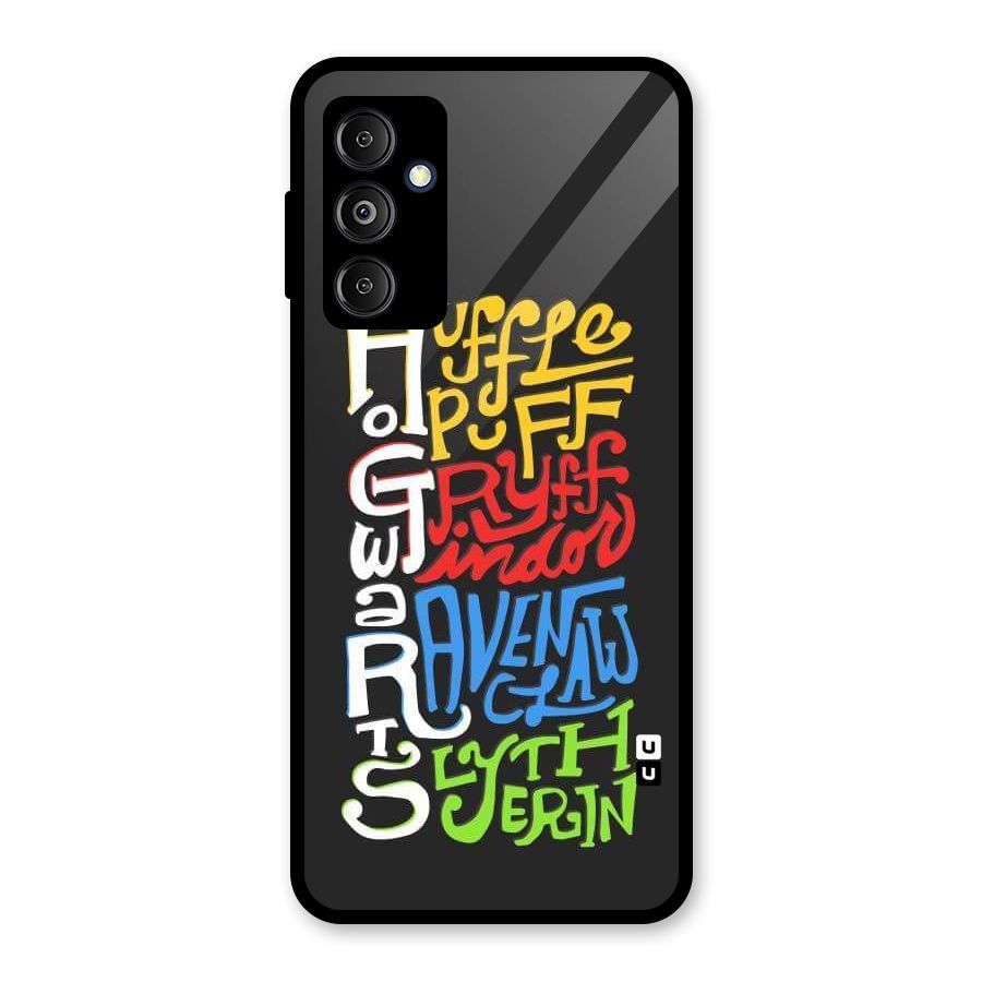 Four Colored Homes Glass Back Case for Galaxy M14 5G