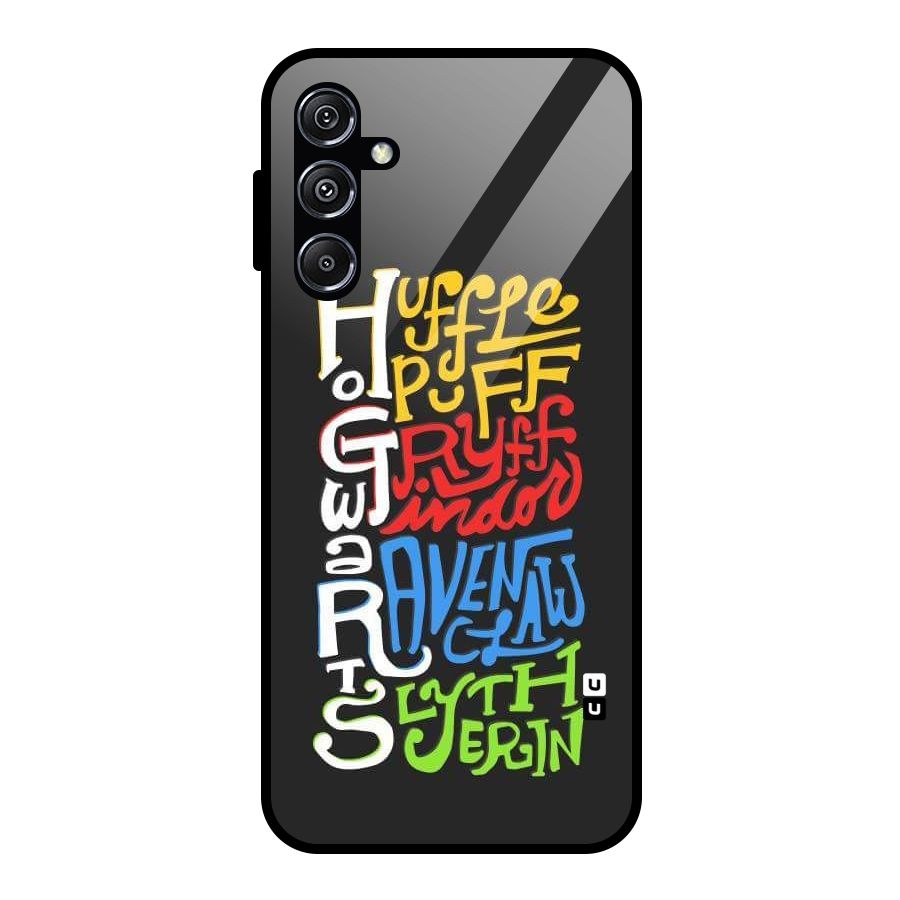 Four Colored Homes Glass Back Case for Galaxy M34 5G