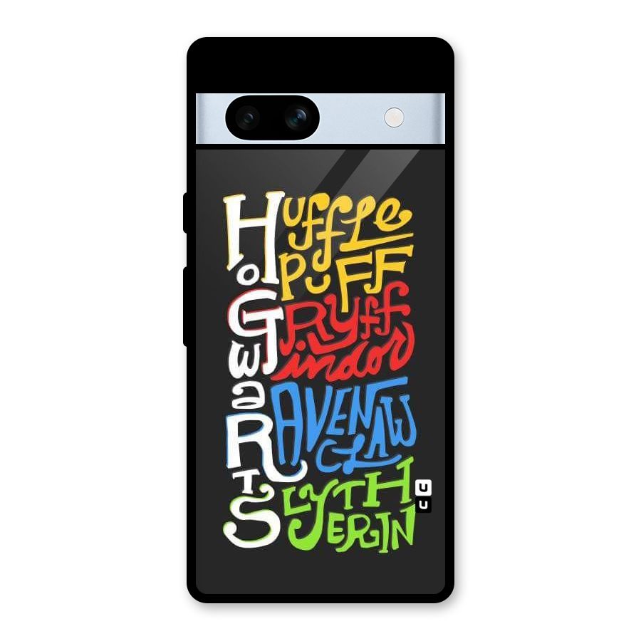 Four Colored Homes Glass Back Case for Google Pixel 7a