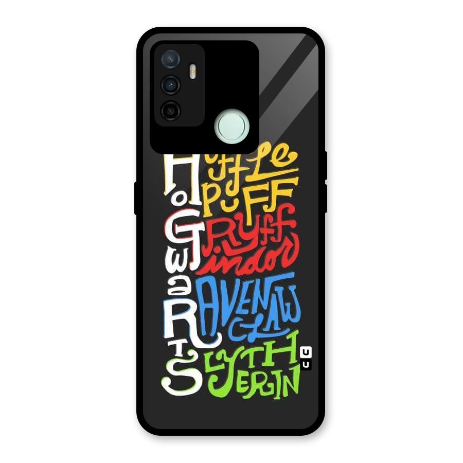 Four Colored Homes Glass Back Case for Oppo A53