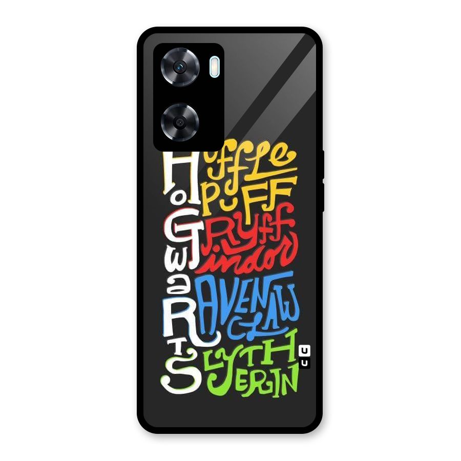 Four Colored Homes Glass Back Case for Oppo A77s