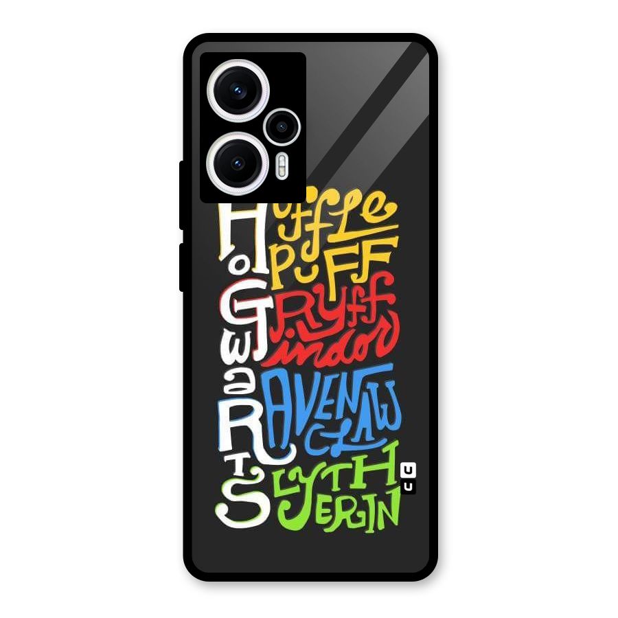 Four Colored Homes Glass Back Case for Poco F5