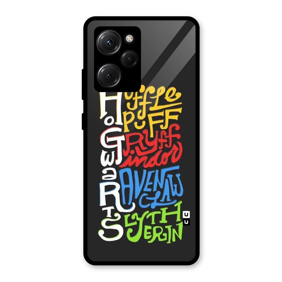 Four Colored Homes Glass Back Case for Poco X5 Pro