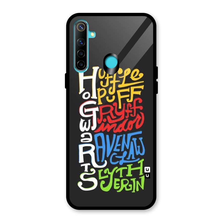 Four Colored Homes Glass Back Case for Realme Narzo 10