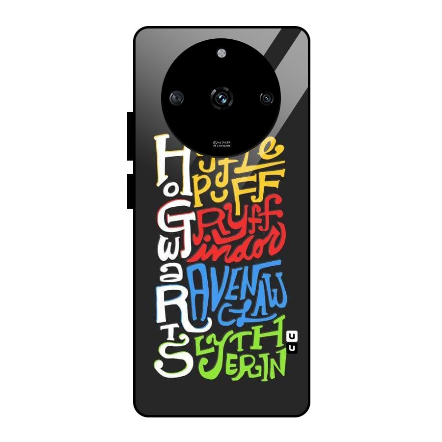 Four Colored Homes Glass Back Case for Realme Narzo 60 5G