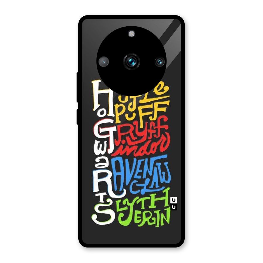 Four Colored Homes Glass Back Case for Realme Narzo 60 Pro