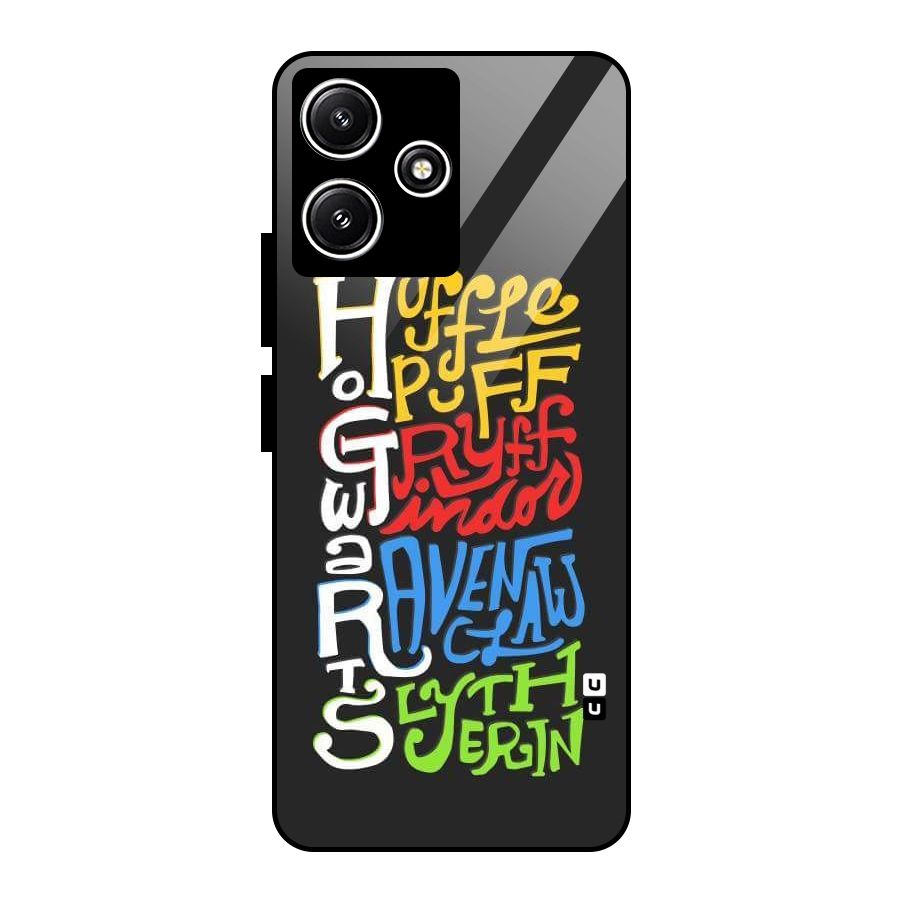Four Colored Homes Glass Back Case for Redmi 12 5G
