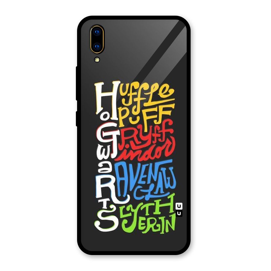 Four Colored Homes Glass Back Case for Vivo V11 Pro