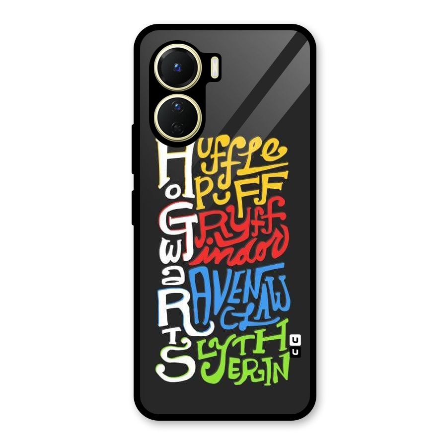 Four Colored Homes Glass Back Case for Vivo Y56