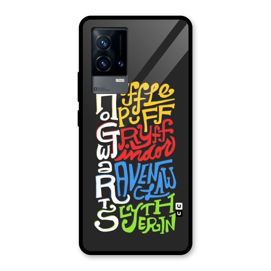 Four Colored Homes Glass Back Case for iQOO 9 5G