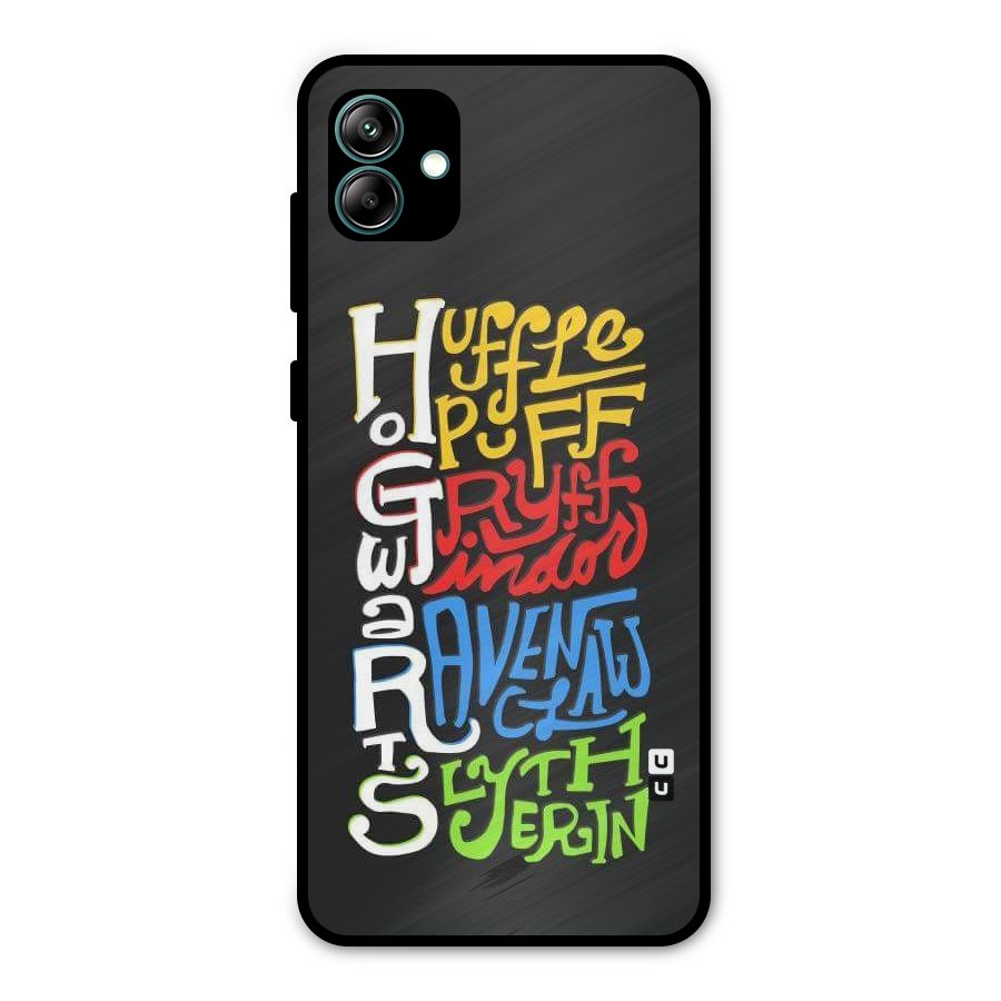 Four Colored Homes Metal Back Case for Galaxy A04