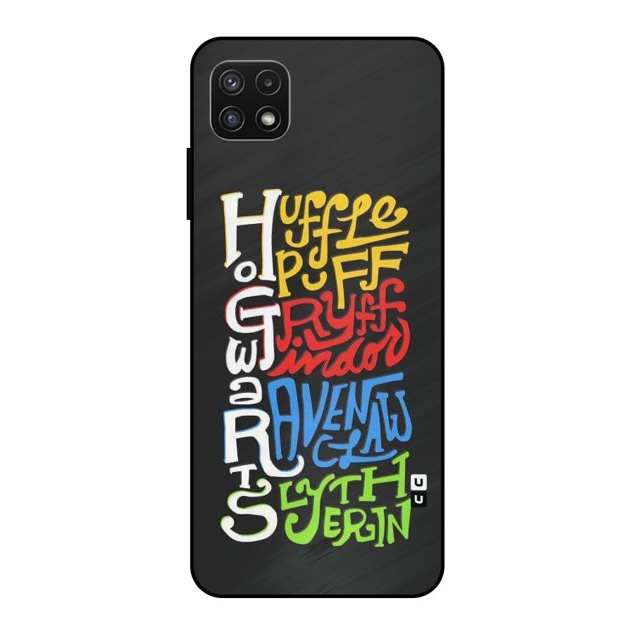 Four Colored Homes Metal Back Case for Galaxy A22 5G