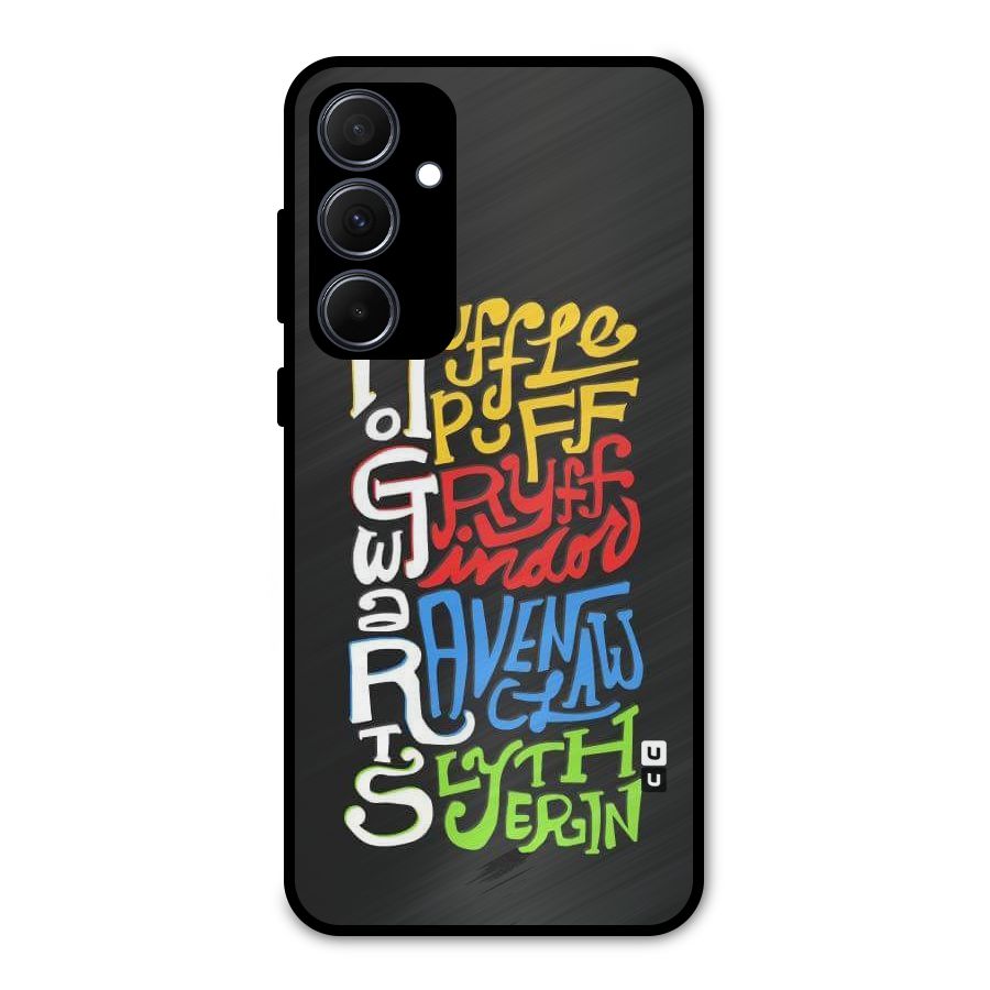 Four Colored Homes Metal Back Case for Galaxy A35