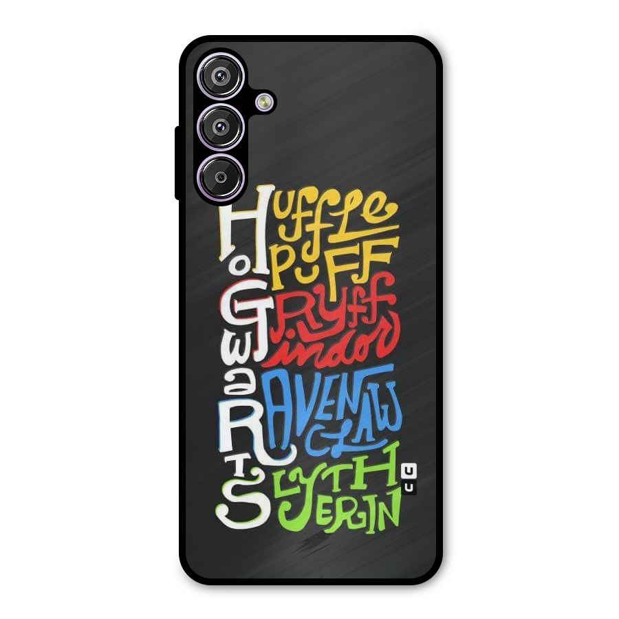 Four Colored Homes Metal Back Case for Galaxy F15