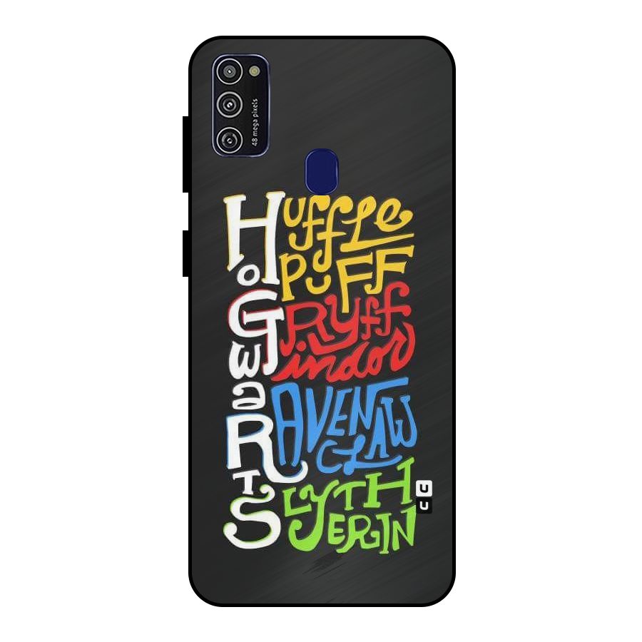 Four Colored Homes Metal Back Case for Galaxy M21