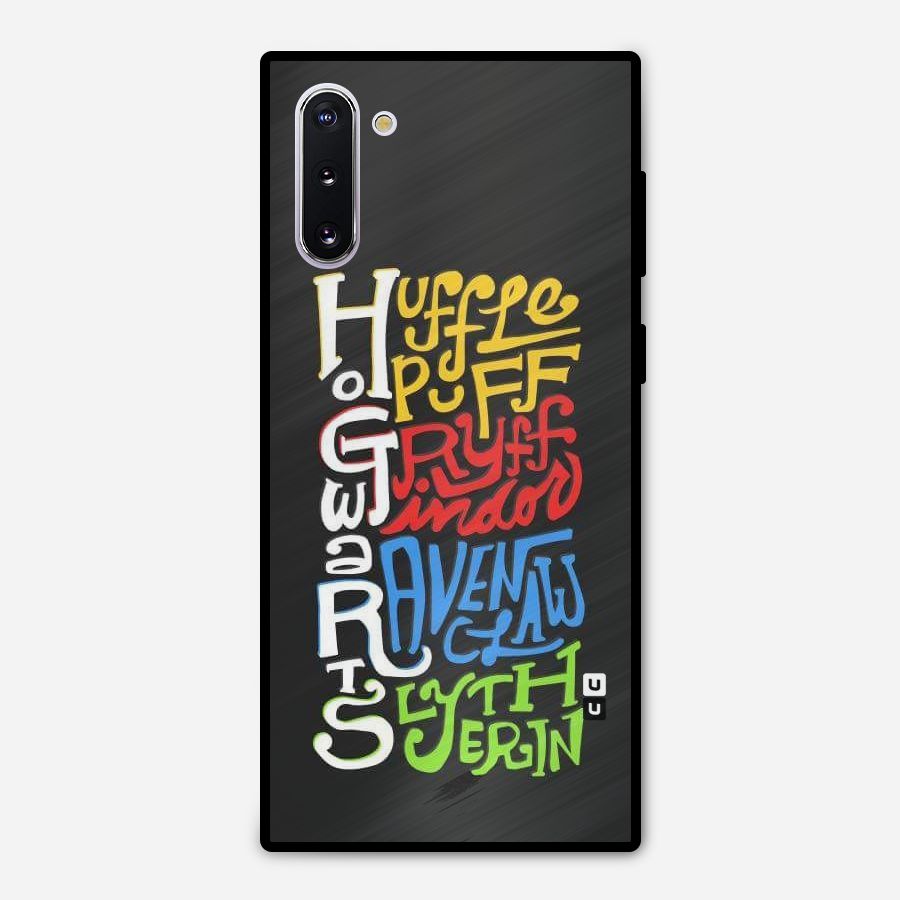 Four Colored Homes Metal Back Case for Galaxy Note 10