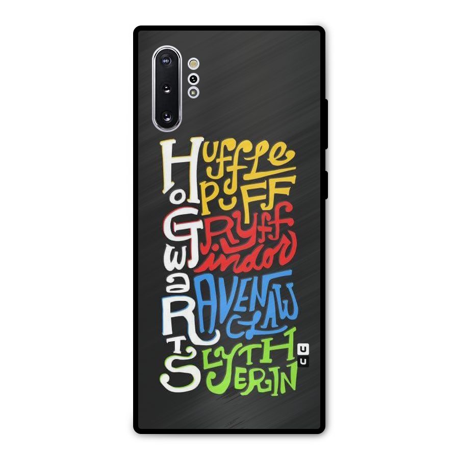 Four Colored Homes Metal Back Case for Galaxy Note 10 Plus