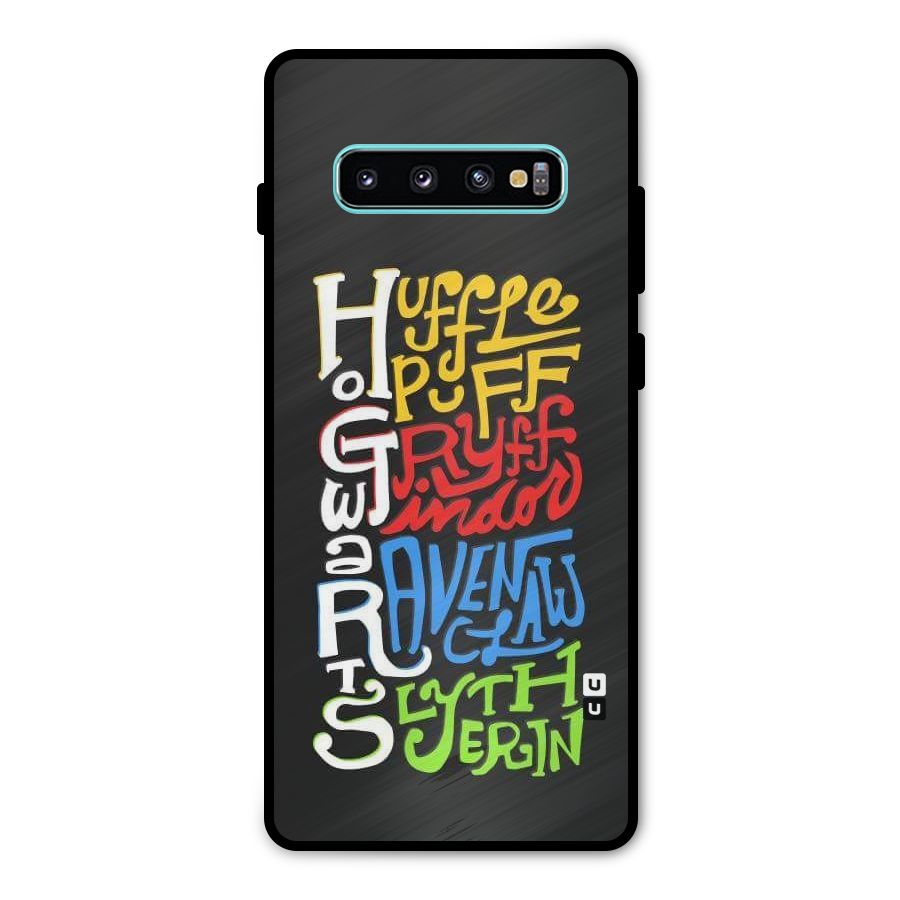 Four Colored Homes Metal Back Case for Galaxy S10 Plus